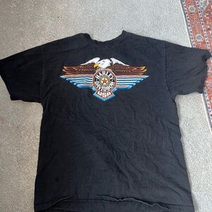 Harley-Davidson Men's Black Tee with Eagle Graphic